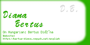 diana bertus business card